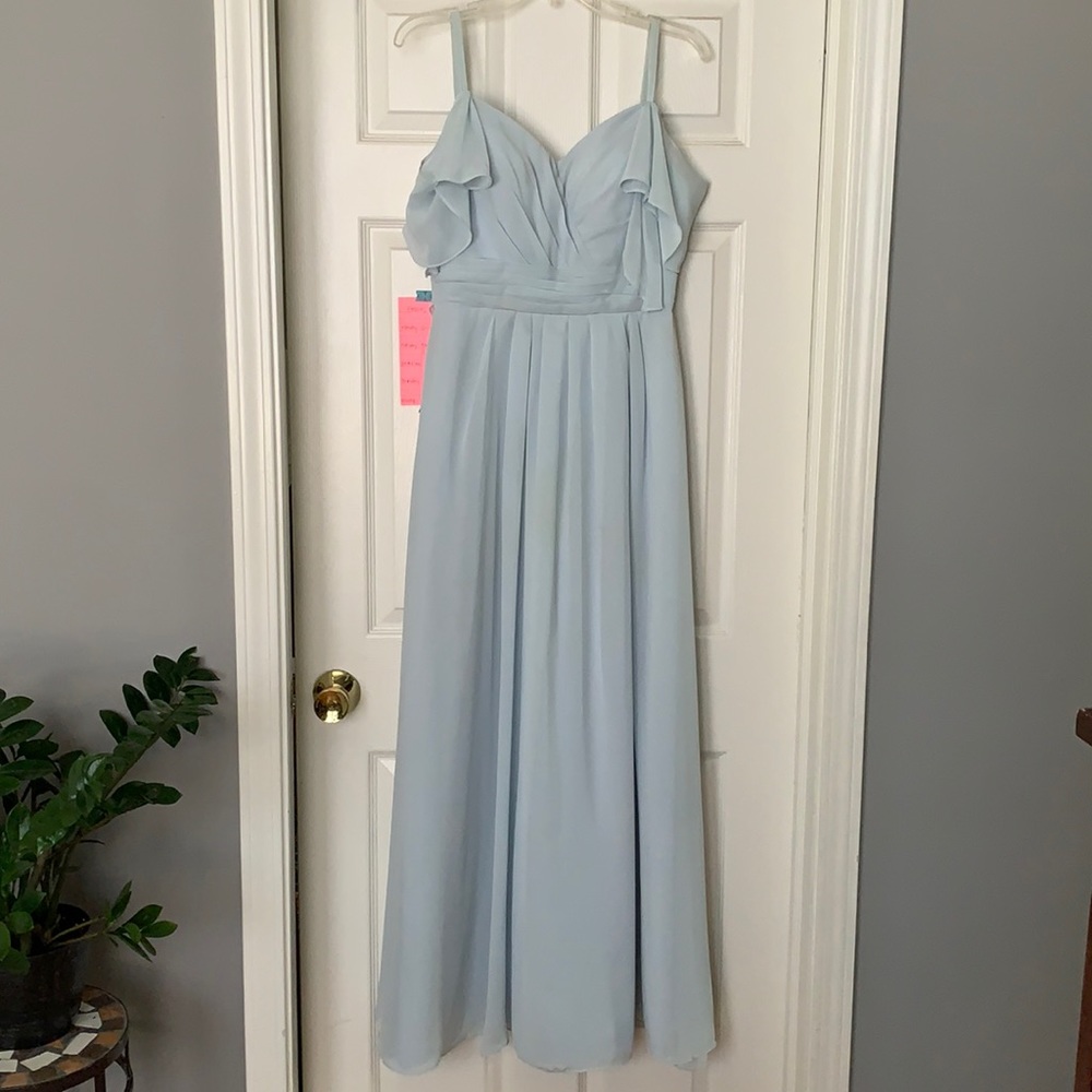 Light blue  long flowy dress